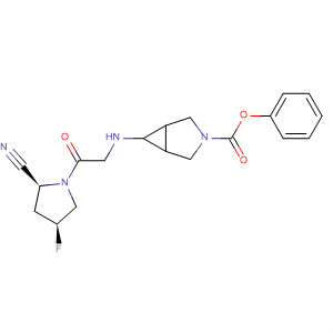 929105-27-1  3-Azabicyclo[3.1.0]hexane-3-carboxylic acid,6-[[2-[(2S,4S)-2-cyano-4-fluoro-1-pyrrolidinyl]-2-oxoethyl]amino]-, phenylester, (6-exo)-