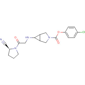 929105-31-7  3-Azabicyclo[3.1.0]hexane-3-carboxylic acid,6-[[2-[(2S)-2-cyano-1-pyrrolidinyl]-2-oxoethyl]amino]-, 4-chlorophenylester, (6-exo)-