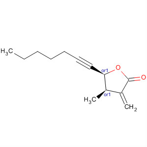 929111-02-4  2(3H)-Furanone, 5-(1-heptyn-1-yl)dihydro-4-methyl-3-methylene-,(4R,5S)-rel-