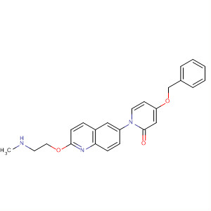 929191-68-4  2(1H)-Pyridinone,1-[2-[2-(methylamino)ethoxy]-6-quinolinyl]-4-(phenylmethoxy)-