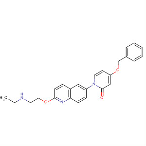929191-69-5  2(1H)-Pyridinone,1-[2-[2-(ethylamino)ethoxy]-6-quinolinyl]-4-(phenylmethoxy)-