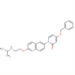 929191-71-9  2(1H)-Pyridinone,1-[2-[2-[(1-methylethyl)amino]ethoxy]-6-quinolinyl]-4-(phenylmethoxy)-