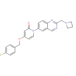 929192-13-2  2(1H)-Pyridinone,1-[2-(1-azetidinylmethyl)-6-quinazolinyl]-4-[(4-fluorophenyl)methoxy]-