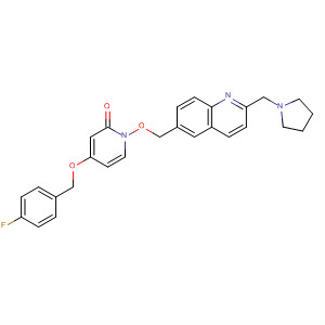 929192-49-4  2(1H)-Pyridinone,4-[(4-fluorophenyl)methoxy]-1-[[2-(1-pyrrolidinylmethyl)-6-quinolinyl]methoxy]-