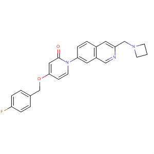 929192-54-1  2(1H)-Pyridinone,1-[3-(1-azetidinylmethyl)-7-isoquinolinyl]-4-[(4-fluorophenyl)methoxy]-