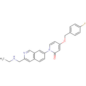 929192-55-2  2(1H)-Pyridinone,1-[3-[(ethylamino)methyl]-7-isoquinolinyl]-4-[(4-fluorophenyl)methoxy]-