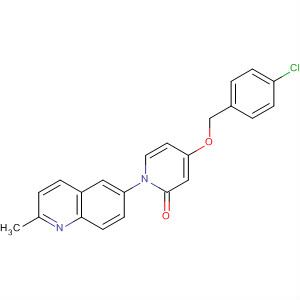 929192-66-5  2(1H)-Pyridinone, 4-[(4-chlorophenyl)methoxy]-1-(2-methyl-6-quinolinyl)-