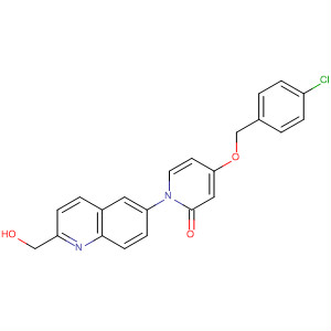 929192-67-6  2(1H)-Pyridinone,4-[(4-chlorophenyl)methoxy]-1-[2-(hydroxymethyl)-6-quinolinyl]-