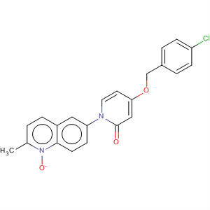 929192-68-7  2(1H)-Pyridinone,4-[(4-chlorophenyl)methoxy]-1-(2-methyl-1-oxido-6-quinolinyl)-