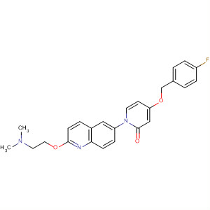 929192-73-4  2(1H)-Pyridinone,1-[2-[2-(dimethylamino)ethoxy]-6-quinolinyl]-4-[(4-fluorophenyl)methoxy]-