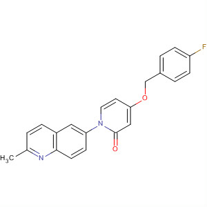 929192-85-8  2(1H)-Pyridinone, 4-[(4-fluorophenyl)methoxy]-1-(2-methyl-6-quinolinyl)-