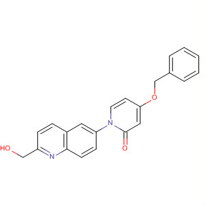 929192-98-3  2(1H)-Pyridinone, 1-[2-(hydroxymethyl)-6-quinolinyl]-4-(phenylmethoxy)-