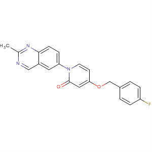 929193-12-4  2(1H)-Pyridinone,4-[(4-fluorophenyl)methoxy]-1-(2-methyl-6-quinazolinyl)-