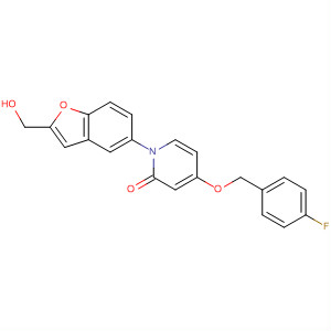929193-52-2  2(1H)-Pyridinone,4-[(4-fluorophenyl)methoxy]-1-[2-(hydroxymethyl)-5-benzofuranyl]-
