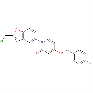 929193-53-3  2(1H)-Pyridinone,1-[2-(chloromethyl)-5-benzofuranyl]-4-[(4-fluorophenyl)methoxy]-