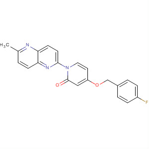 929193-61-3  2(1H)-Pyridinone,4-[(4-fluorophenyl)methoxy]-1-(6-methyl-1,5-naphthyridin-2-yl)-
