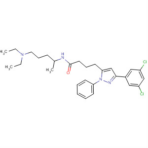 929294-23-5  1H-Pyrazole-5-butanamide,3-(3,5-dichlorophenyl)-N-[4-(diethylamino)-1-methylbutyl]-1-phenyl-
