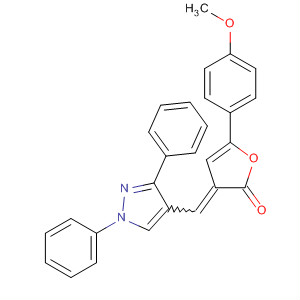 929518-37-6  2(3H)-Furanone,3-[(1,3-diphenyl-1H-pyrazol-4-yl)methylene]-5-(4-methoxyphenyl)-