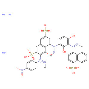 929537-78-0  2,7-Naphthalenedisulfonic acid,5-[2-[2,4-dihydroxy-3-[2-(4-sulfo-1-naphthalenyl)diazenyl]phenyl]diazenyl]-4-hydroxy-3-[2-(4-nitrophenyl)diazenyl]-, sodium salt (1:3)