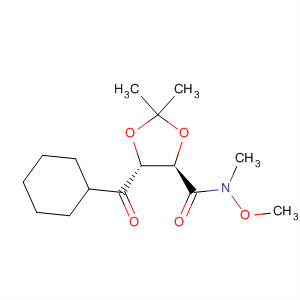 929539-84-4  1,3-Dioxolane-4-carboxamide,5-(cyclohexylcarbonyl)-N-methoxy-N,2,2-trimethyl-, (4R,5R)-