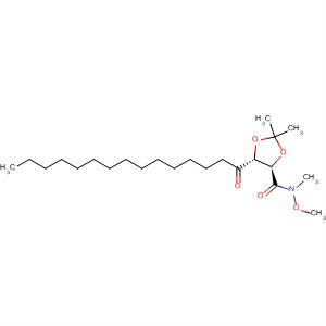 929539-85-5  1,3-Dioxolane-4-carboxamide,N-methoxy-N,2,2-trimethyl-5-(1-oxopentadecyl)-, (4R,5R)-