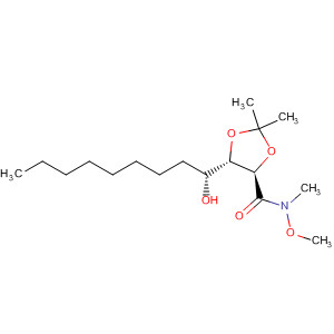 929539-89-9  1,3-Dioxolane-4-carboxamide,5-[(1R)-1-hydroxynonyl]-N-methoxy-N,2,2-trimethyl-, (4R,5S)-