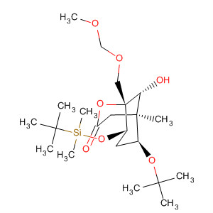 929544-55-8  2-Oxabicyclo[3.3.1]nonan-3-one,6-(1,1-dimethylethoxy)-8-[[(1,1-dimethylethyl)dimethylsilyl]oxy]-9-hydroxy-1-[(methoxymethoxy)methyl]-5-methyl-, (1R,5S,6S,8S,9R)-