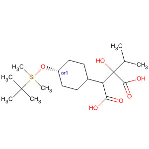 929557-16-4  Butanedioic acid,3-[trans-4-[[(1,1-dimethylethyl)dimethylsilyl]oxy]cyclohexyl]-2-hydroxy-2-(1-methylethyl)-