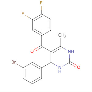 929601-00-3  2(1H)-Pyrimidinone,4-(3-bromophenyl)-5-(3,4-difluorobenzoyl)-3,4-dihydro-6-methyl- 929601-00-3  2(1H)-Pyrimidinone,4-(3-bromophenyl)-5-(3,4-difluorobenzoyl)-3,4-dihydro-6-methyl-