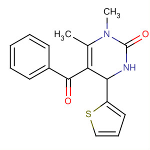 929601-02-5  2(1H)-Pyrimidinone, 5-benzoyl-3,4-dihydro-1,6-dimethyl-4-(2-thienyl)- 929601-02-5  2(1H)-Pyrimidinone, 5-benzoyl-3,4-dihydro-1,6-dimethyl-4-(2-thienyl)-