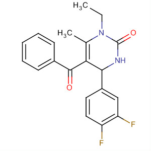 929601-03-6  2(1H)-Pyrimidinone,5-benzoyl-4-(3,4-difluorophenyl)-1-ethyl-3,4-dihydro-6-methyl- 929601-03-6  2(1H)-Pyrimidinone,5-benzoyl-4-(3,4-difluorophenyl)-1-ethyl-3,4-dihydro-6-methyl-