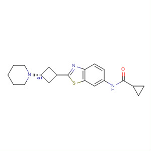 929608-96-8  Cyclopropanecarboxamide,N-[2-[cis-3-(1-piperidinyl)cyclobutyl]-6-benzothiazolyl]-