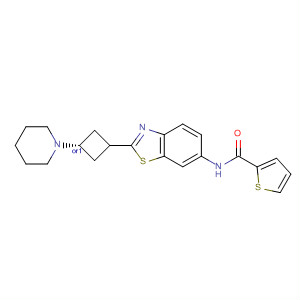 929609-04-1  2-Thiophenecarboxamide,N-[2-[cis-3-(1-piperidinyl)cyclobutyl]-6-benzothiazolyl]-