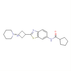 929609-18-7  Cyclopentanecarboxamide,N-[2-[trans-3-(1-piperidinyl)cyclobutyl]-6-benzothiazolyl]-