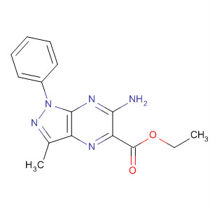 929611-27-8  1H-Pyrazolo[3,4-b]pyrazine-5-carboxylic acid,6-amino-3-methyl-1-phenyl-, ethyl ester
