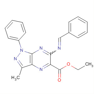 929611-31-4  1H-Pyrazolo[3,4-b]pyrazine-5-carboxylic acid,3-methyl-1-phenyl-6-[(phenylmethylene)amino]-, ethyl ester