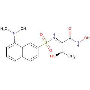 929618-01-9  Butanamide,2-[[[8-(dimethylamino)-2-naphthalenyl]sulfonyl]amino]-N,3-dihydroxy-,(2S,3R)-