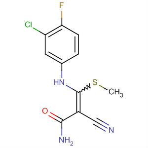 929624-01-1  2-Propenamide,3-[(3-chloro-4-fluorophenyl)amino]-2-cyano-3-(methylthio)-