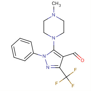 929634-78-6  1H-Pyrazole-4-carboxaldehyde,5-(4-methyl-1-piperazinyl)-1-phenyl-3-(trifluoromethyl)-