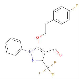 929634-80-0  1H-Pyrazole-4-carboxaldehyde,5-[2-(4-fluorophenyl)ethoxy]-1-phenyl-3-(trifluoromethyl)-