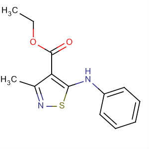 93350-69-7  4-Isothiazolecarboxylic acid, 3-methyl-5-(phenylamino)-, ethyl ester