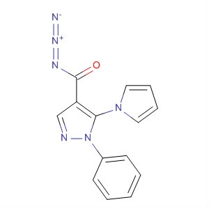 94692-07-6  1H-Pyrazole-4-carbonyl azide, 1-phenyl-5-(1H-pyrrol-1-yl)-