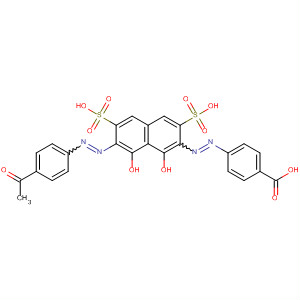 95114-23-1  Benzoic acid,4-[[7-[(4-acetylphenyl)azo]-1,8-dihydroxy-3,6-disulfo-2-naphthalenyl]azo]-