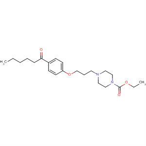 95227-92-2  1-Piperazinecarboxylic acid, 4-[3-[4-(1-oxohexyl)phenoxy]propyl]-, ethylester