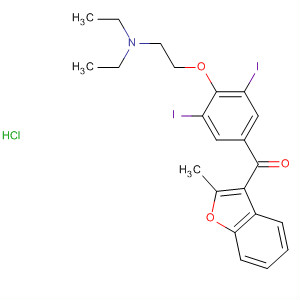 95940-19-5  Methanone,[4-[2-(diethylamino)ethoxy]-3,5-diiodophenyl](2-methyl-3-benzofuranyl)-,hydrochloride