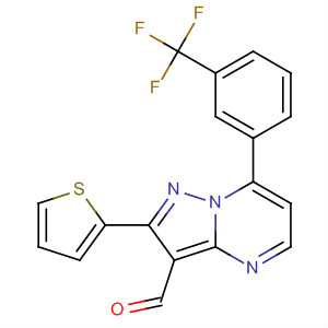 96604-09-0  Methanone,2-thienyl[7-[3-(trifluoromethyl)phenyl]pyrazolo[1,5-a]pyrimidin-3-yl]-