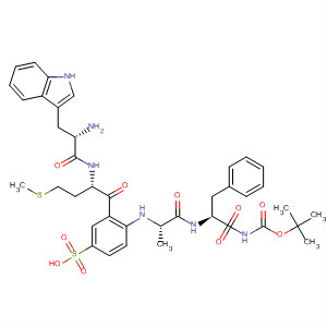 97641-53-7  L-Phenylalaninamide,N-[(1,1-dimethylethoxy)carbonyl]-L-tryptophyl-L-methionyl-4-sulfo-L-phenylalanyl-