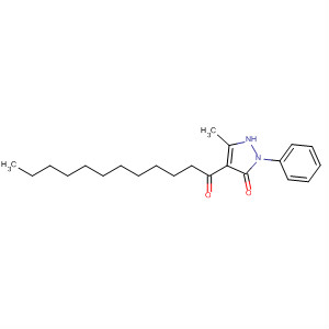 98213-02-6  3H-Pyrazol-3-one, 1,2-dihydro-5-methyl-4-(1-oxododecyl)-2-phenyl-