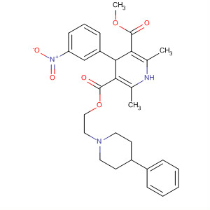 98291-21-5  3,5-Pyridinedicarboxylic acid,1,4-dihydro-2,6-dimethyl-4-(3-nitrophenyl)-, methyl2-(4-phenyl-1-piperidinyl)ethyl ester