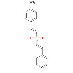 98821-30-8  Benzene, 1-methyl-4-[2-[(2-phenylethenyl)sulfonyl]ethenyl]-, (E,E)-